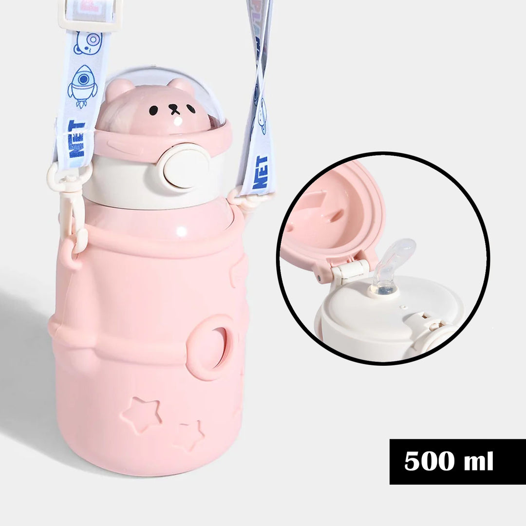 SPACE BEAR EXPLORER WATER BOTTLE/BEAKER | SH2893 PINK