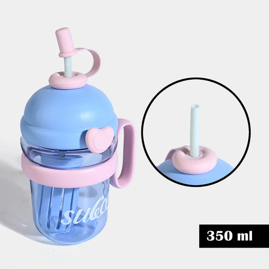 HEART-ACCENT WATER BOTTLE/BEAKER | SH2894 BLUE