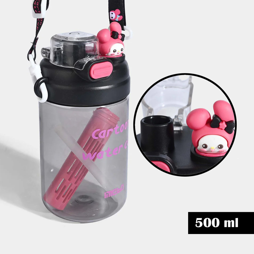 CARTOON THEMED KIDS WATER BOTTLE/BEAKER | SH2897 BLACK