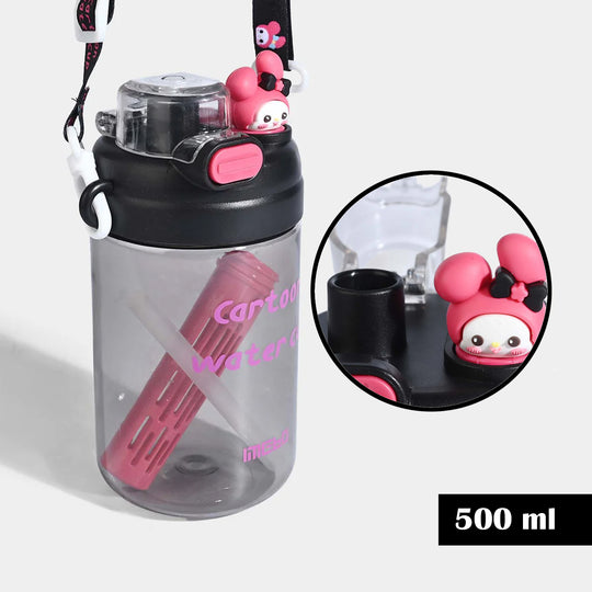 CARTOON THEMED KIDS WATER BOTTLE/BEAKER | SH2897 BLACK