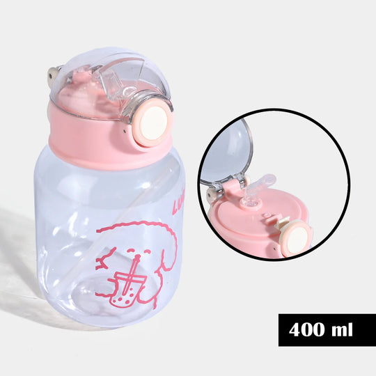 CARTOON TRANSPARENT WATER BOTTLE/BEAKER | SH2898 PINK
