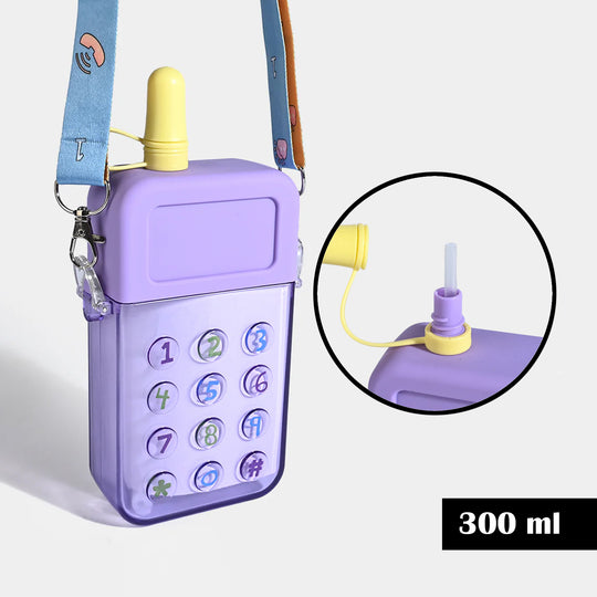TELEPHONE SHAPED KIDS WATER BOTTLE/BEAKER | SH2900 PURPLE