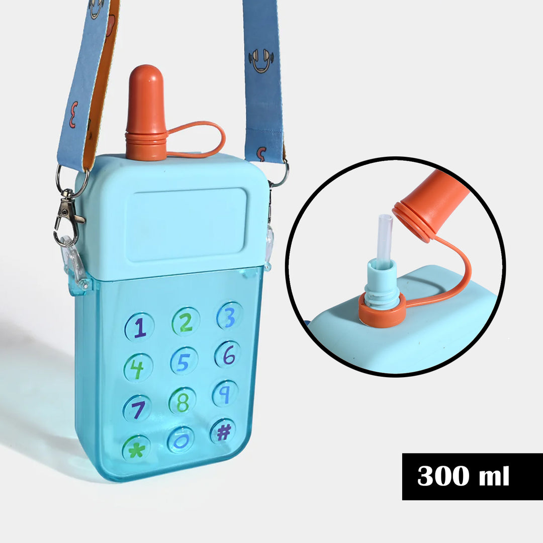TELEPHONE SHAPED KIDS WATER BOTTLE/BEAKER | SH2900 BLUE