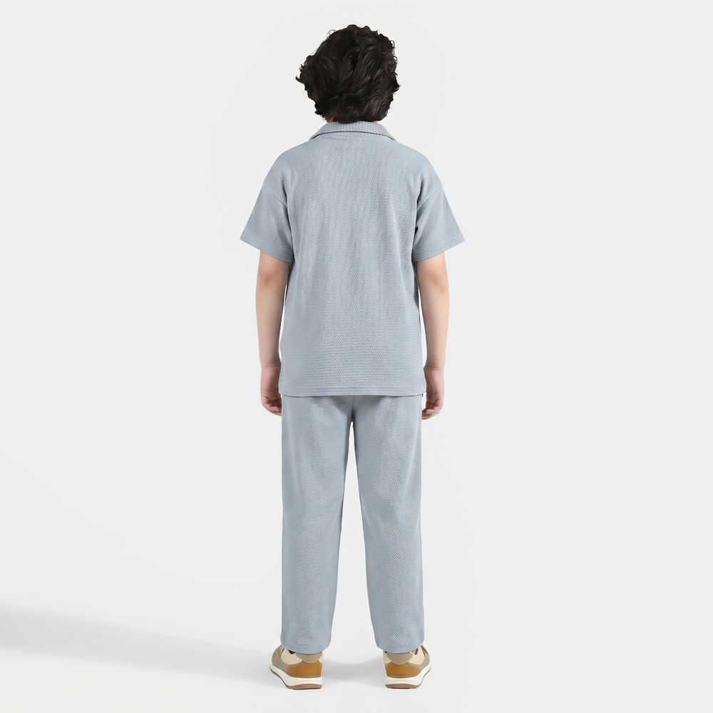 Boys Poly Jersey 2-Pc Suit - Blue