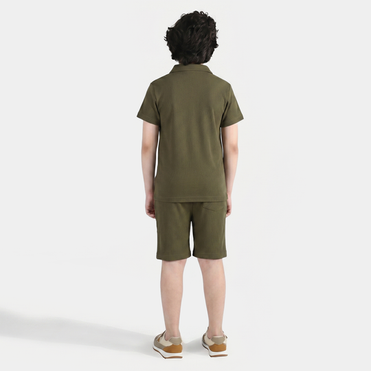 Boys Thermal 2-Piece Suit (Find Joy) - Green