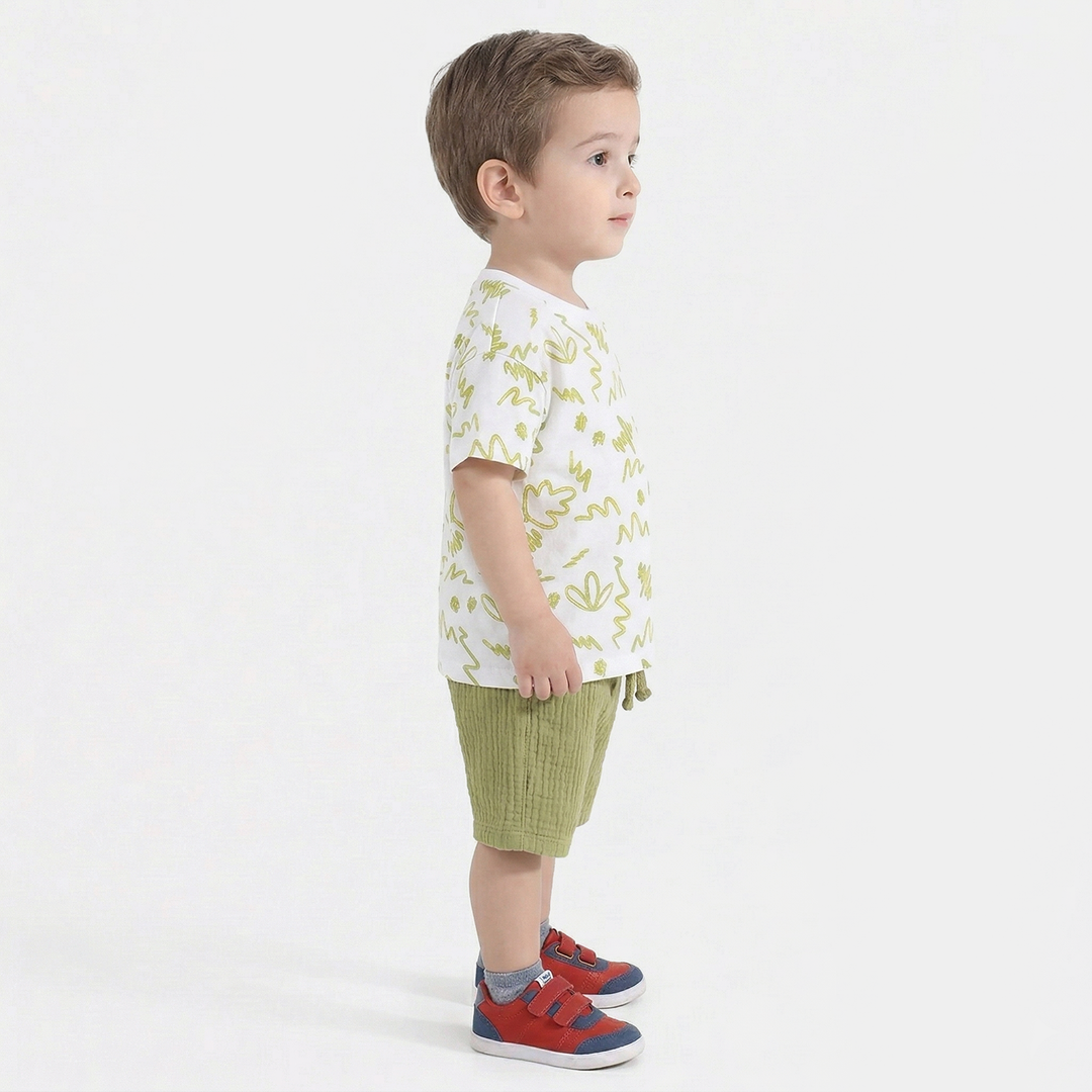 Infant Boys Knitted Suit (Splish Splash) - White/Green