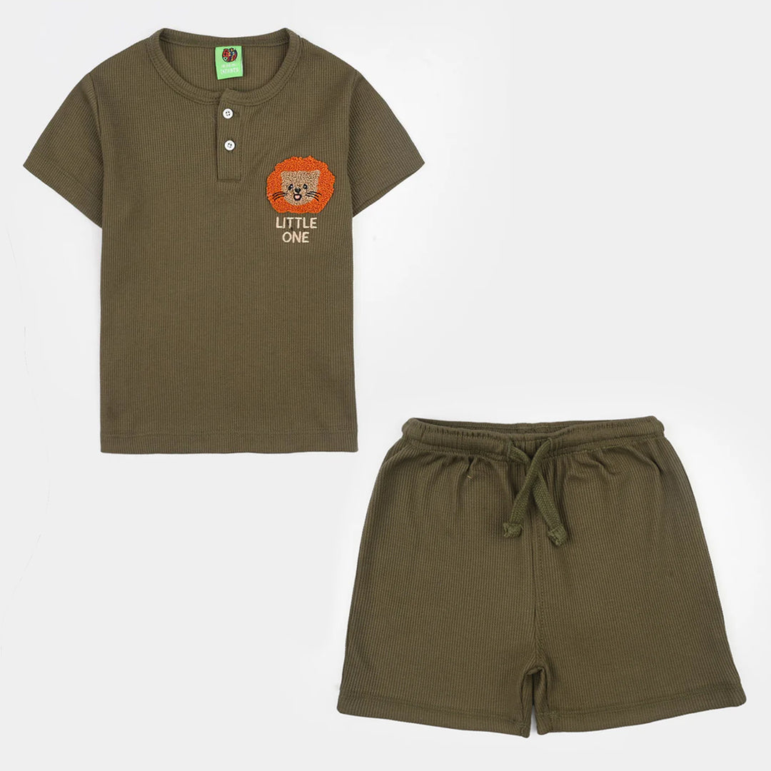 Infant Boys Thermal Knitted Suit (FLY HIGH) - Green