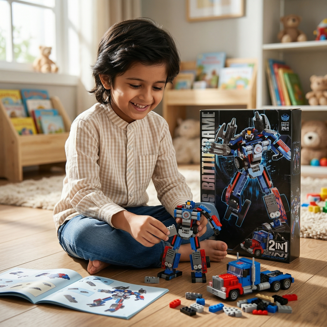 2-in-1 Building Block Set | 3664PCs