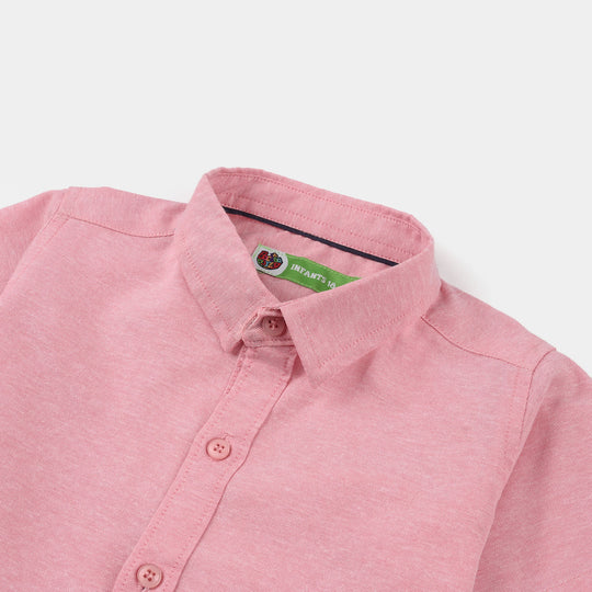 Infant Boys Oxford Shirt (Dino World) - Pink