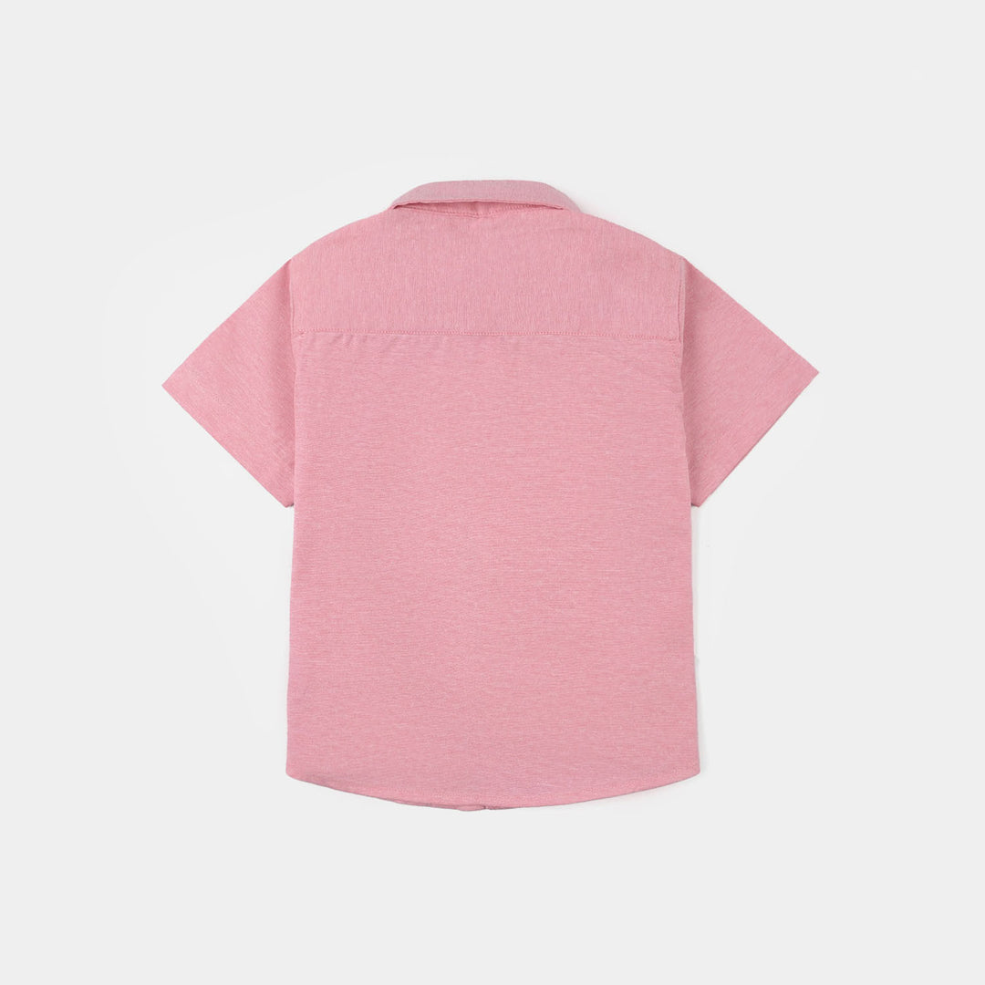 Infant Boys Oxford Shirt (Dino World) - Pink