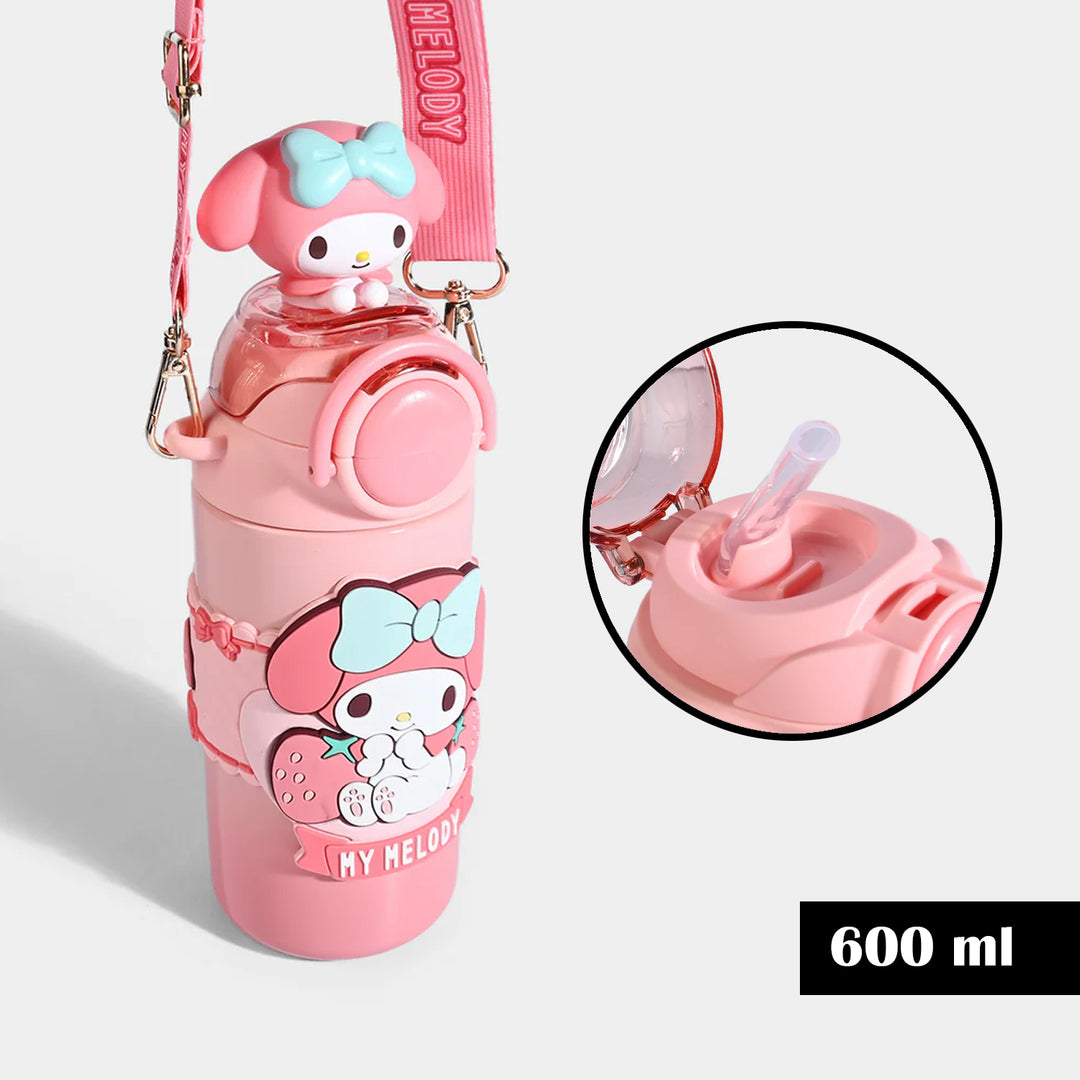 Kids Insulated Water Bottle with Straw Lid