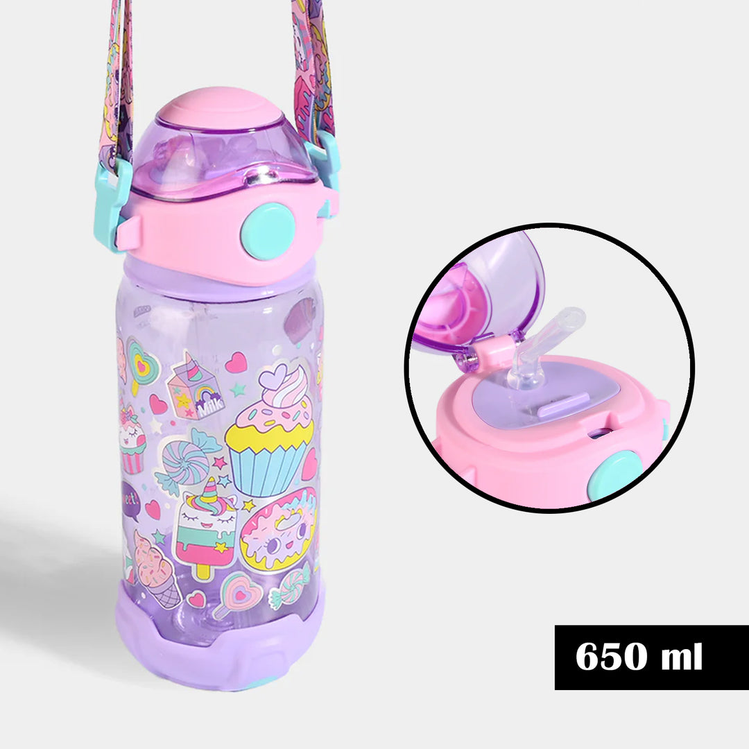 Kids Water Bottle with Strap | 650ML