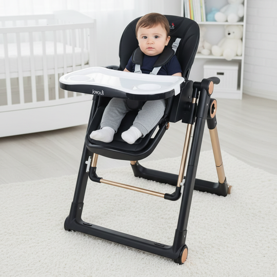 2-in-1 Convertible Baby High Chair Joyous | 11-6 Black
