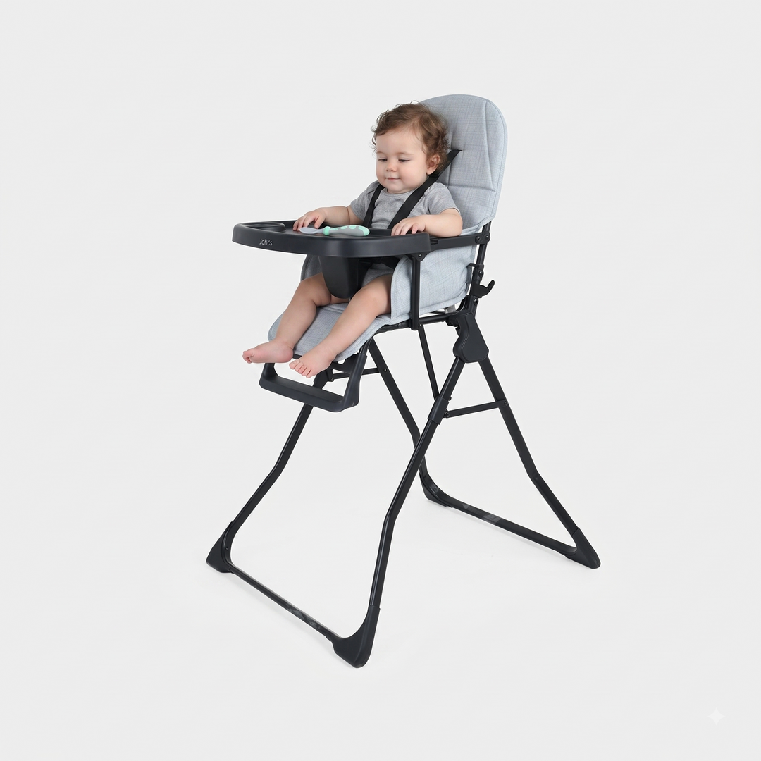 Baby Foldable High Chair Joyous | HCY-021 Grey