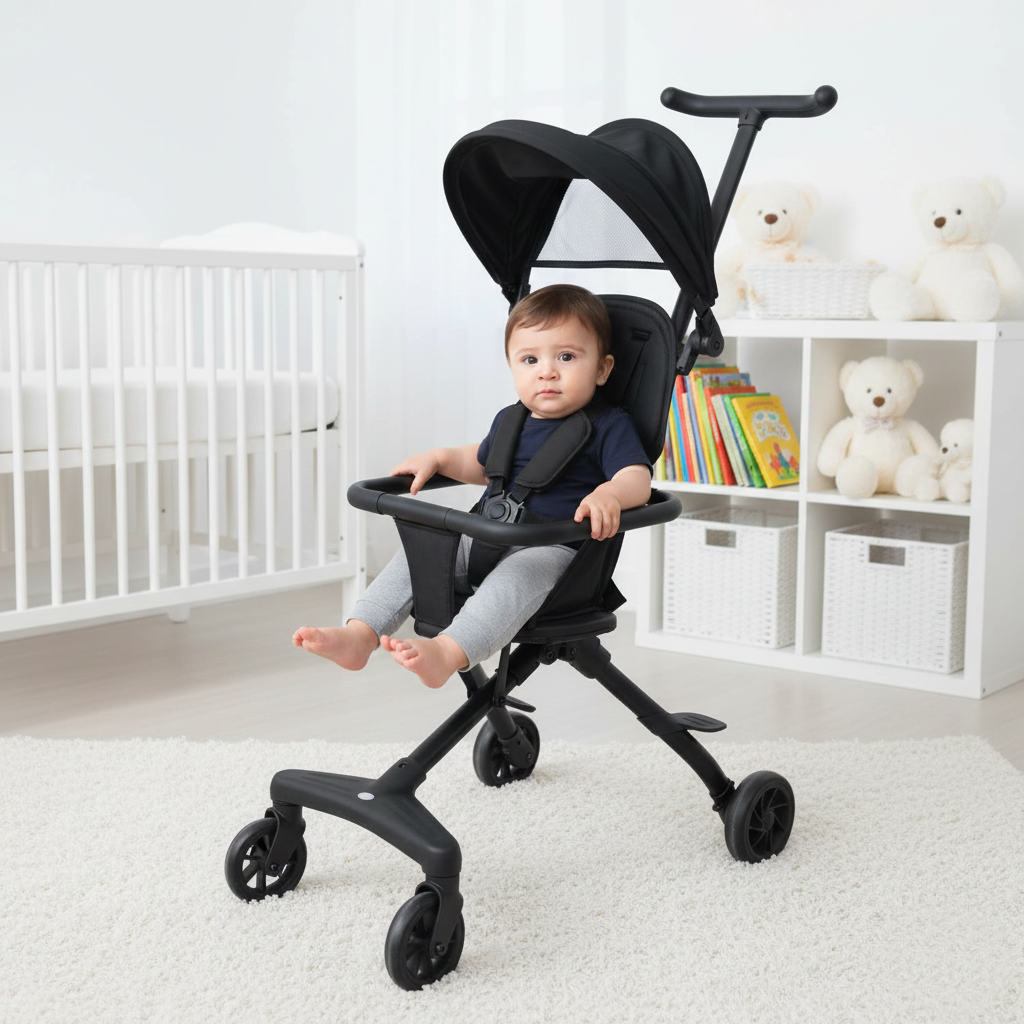 Ultra-Lightweight & Compact Travel Stroller | F1 Black