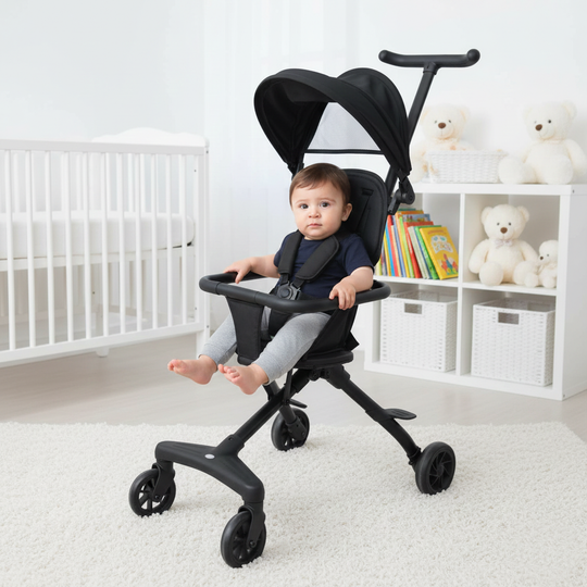 Ultra-Lightweight & Compact Travel Stroller | F1 Black
