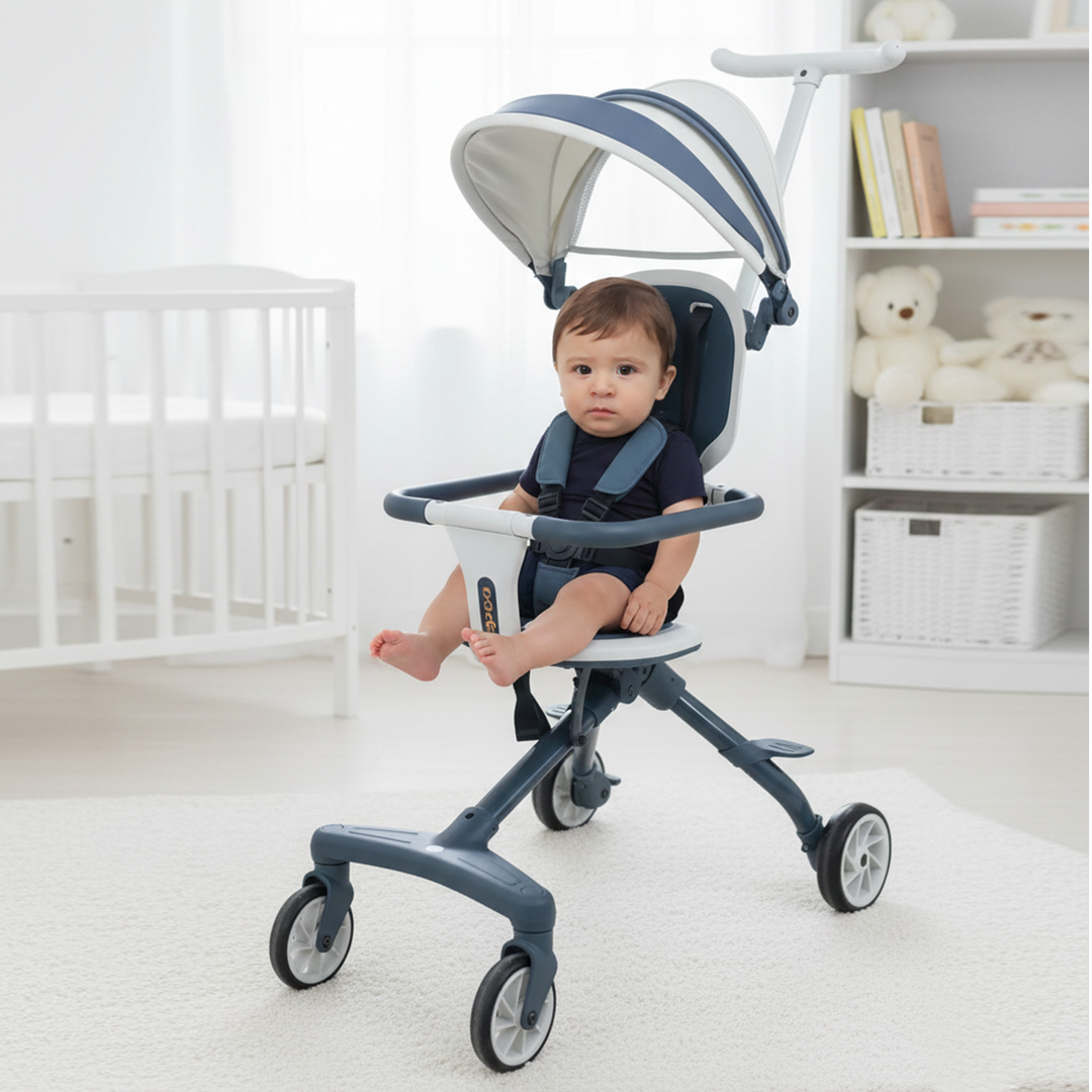 Ultra-Lightweight & Compact Travel Stroller | F1 Blue