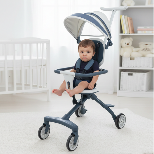 Ultra-Lightweight & Compact Travel Stroller | F1 Blue
