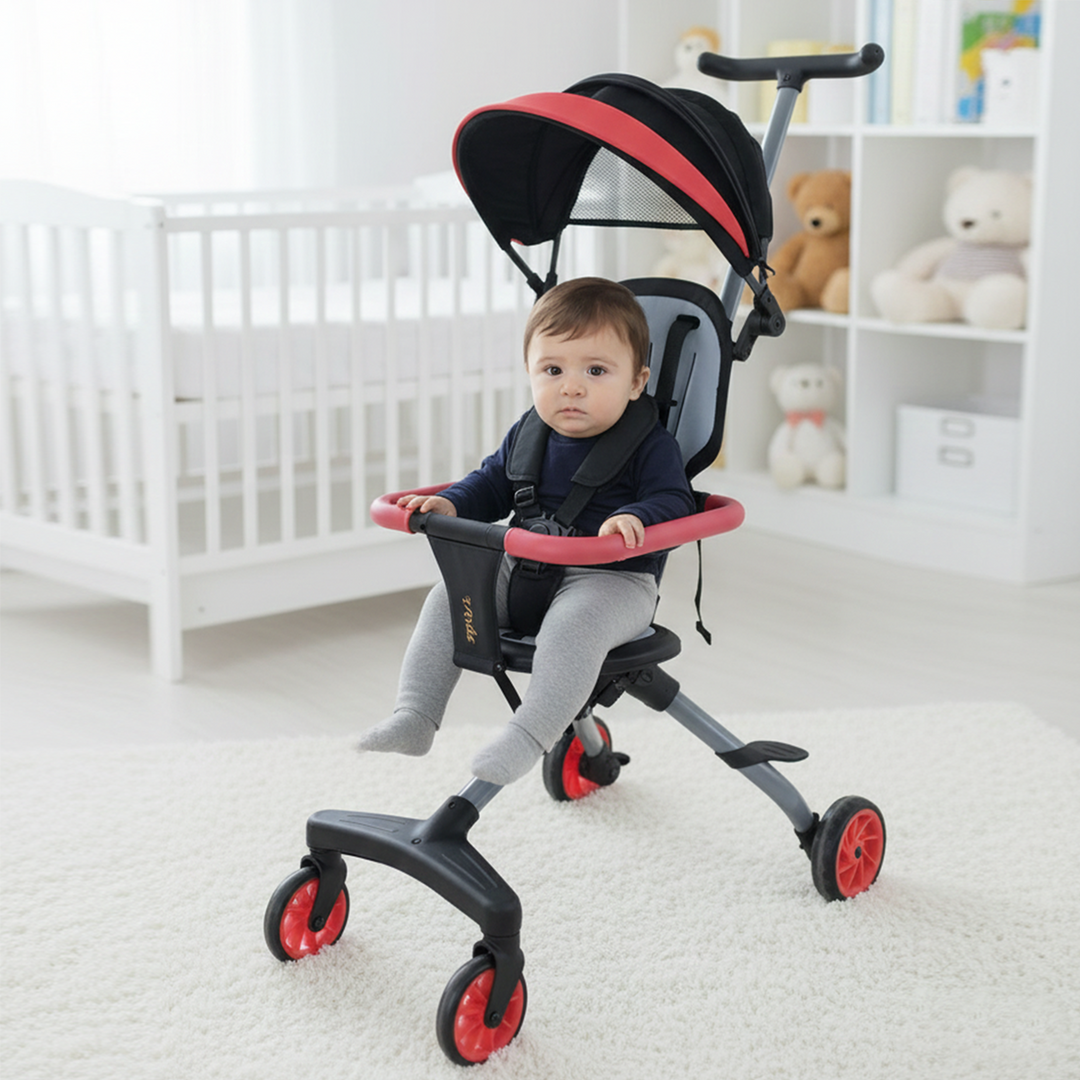 Ultra-Lightweight & Compact Travel Stroller | F1 Red