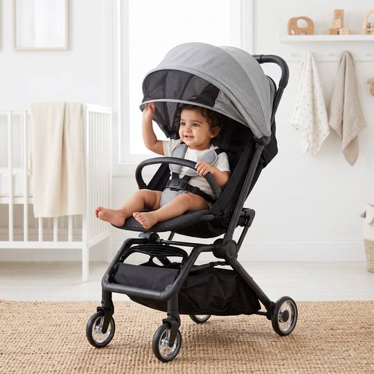 Foldable Lightweight Baby Stroller | M001 Grey