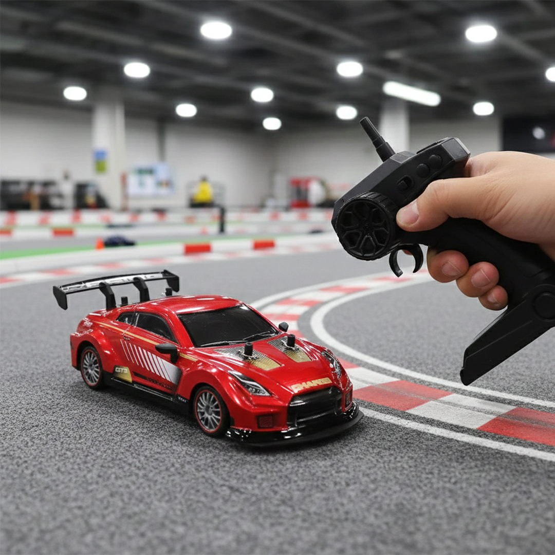 Remote Control Racing Car with Lights & Spray Function