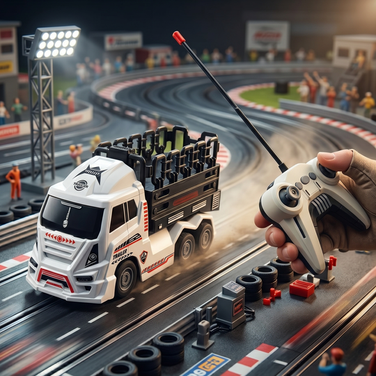 Remote Control Transport Trailer – Truck Toy Set