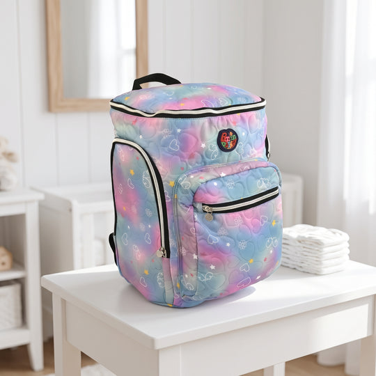 Hearts Quilted Mother Bag