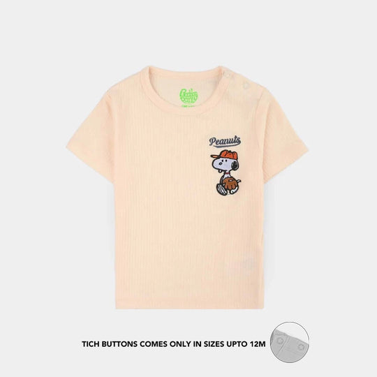 Infant Boys Yarn Dyed Suit - Off-White/Navy