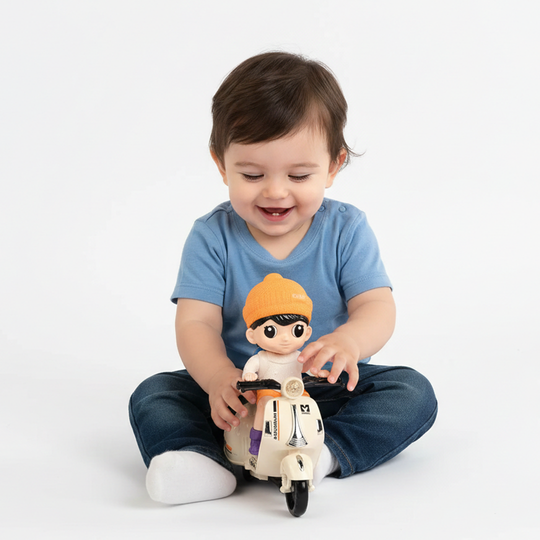 Electric Stunt Biker Motorcycle with Light & Sound