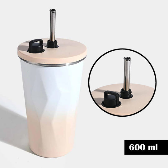 Vacuum Insulated Stainless Steel Tumbler with Straw