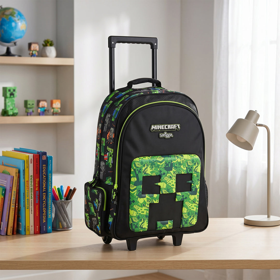 Smiggle Rolling Backpack/Trolley Bag for Kids