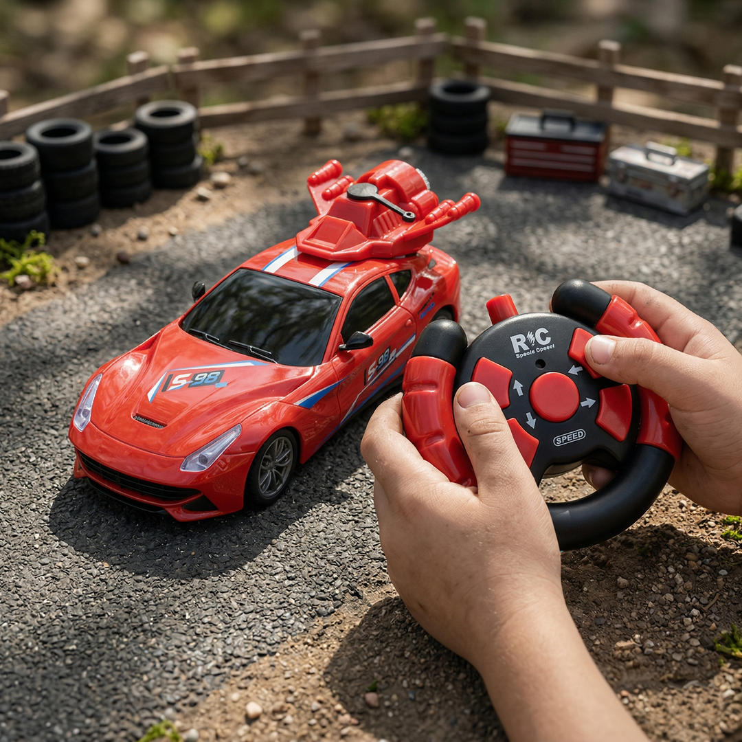 Remote Control Race Car with Light & Spray