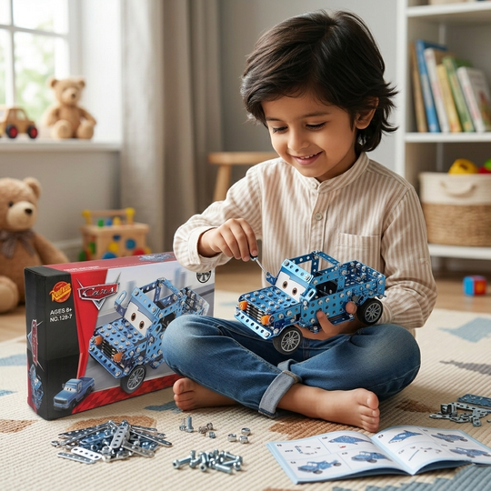 Metal Puzzle Assembly Car Set