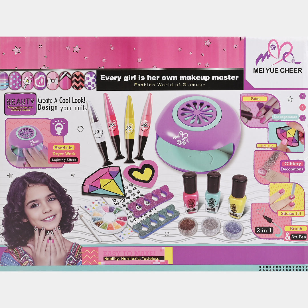 Nail Art Play Set With Dryer
