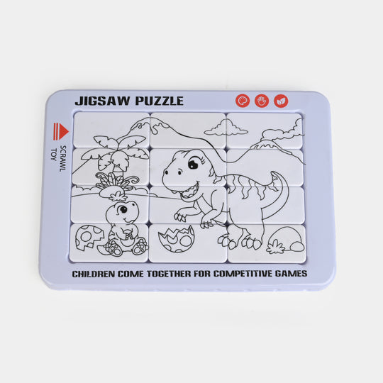 DIY Dinosaur Painting + Puzzle Set