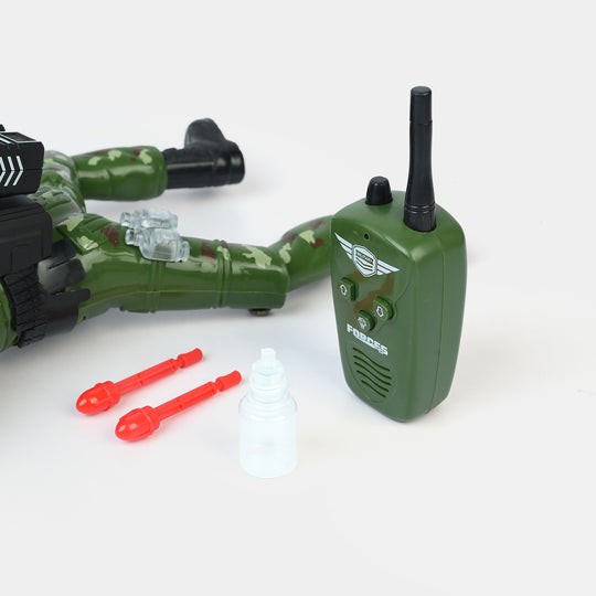 Remote Control Spray Crawling Soldier for Kids