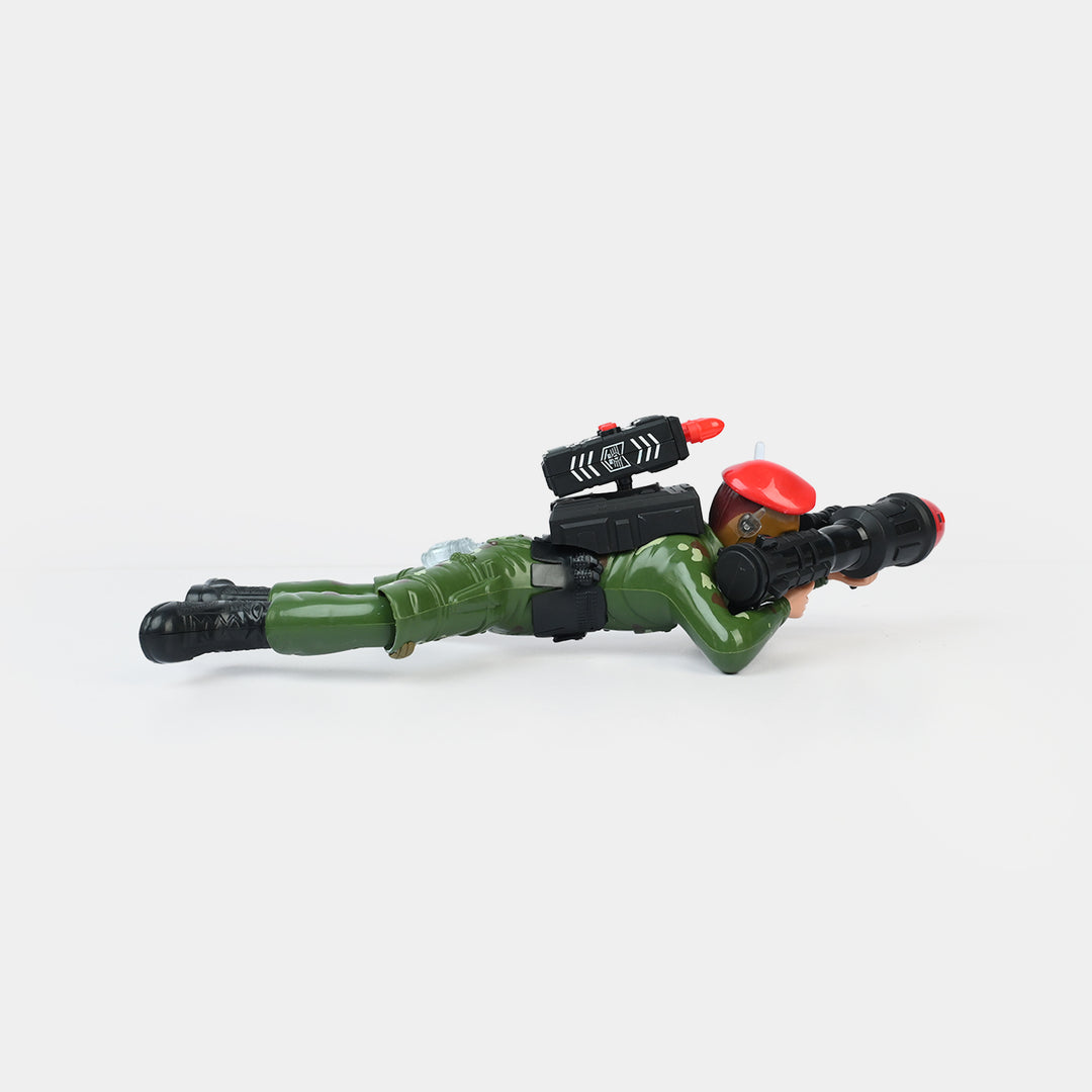 Remote Control Spray Crawling Soldier for Kids