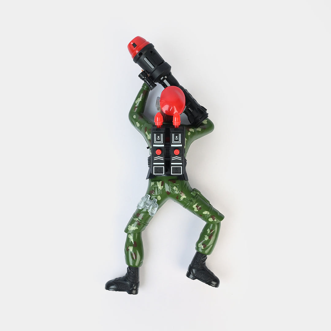 Remote Control Spray Crawling Soldier for Kids