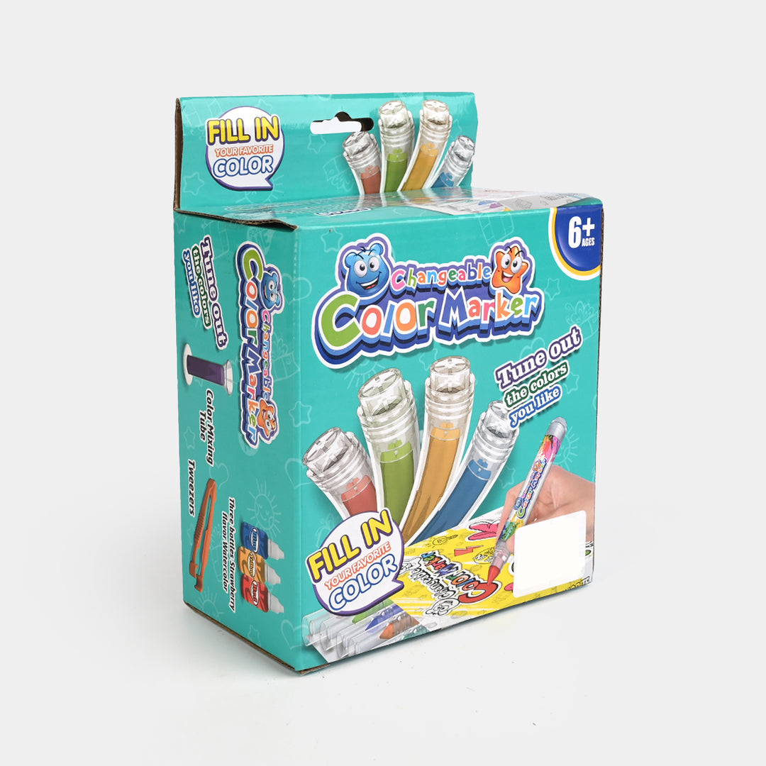 Fill-in Changeable Color Marker Set