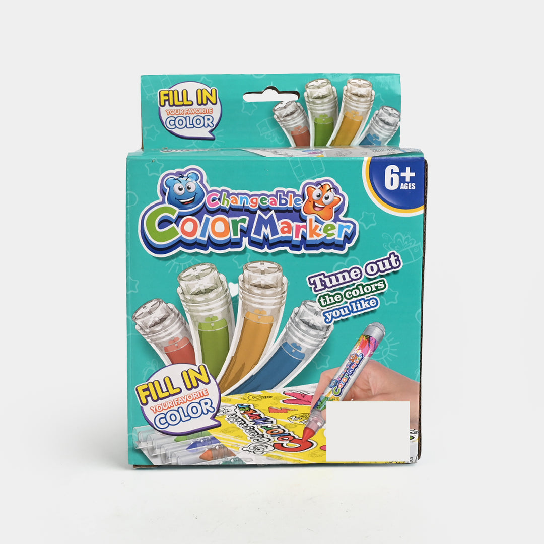 Fill-in Changeable Color Marker Set
