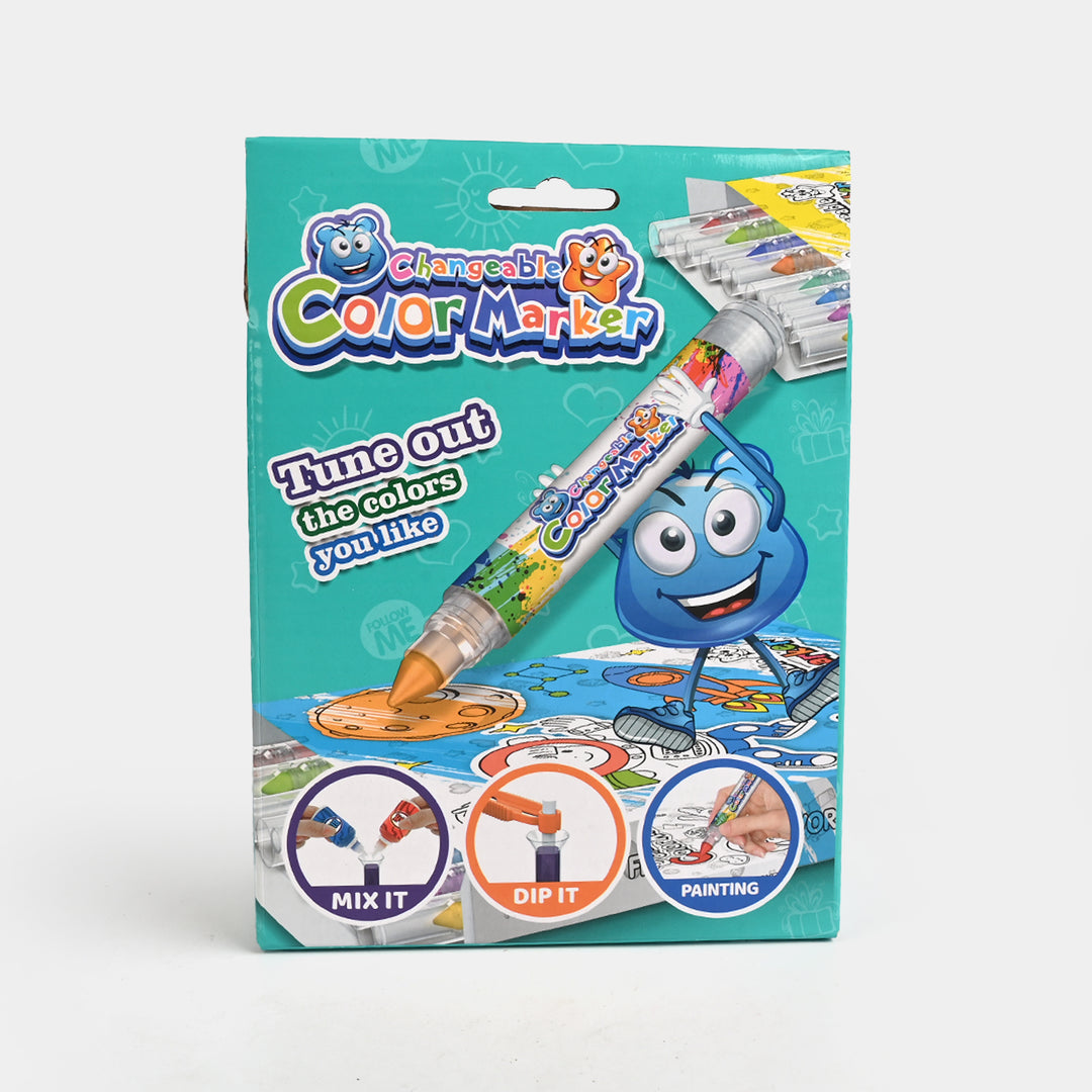 Fill-in Changeable Color Marker Set