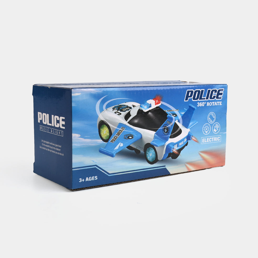 Electric Stunt Police Car For Kids
