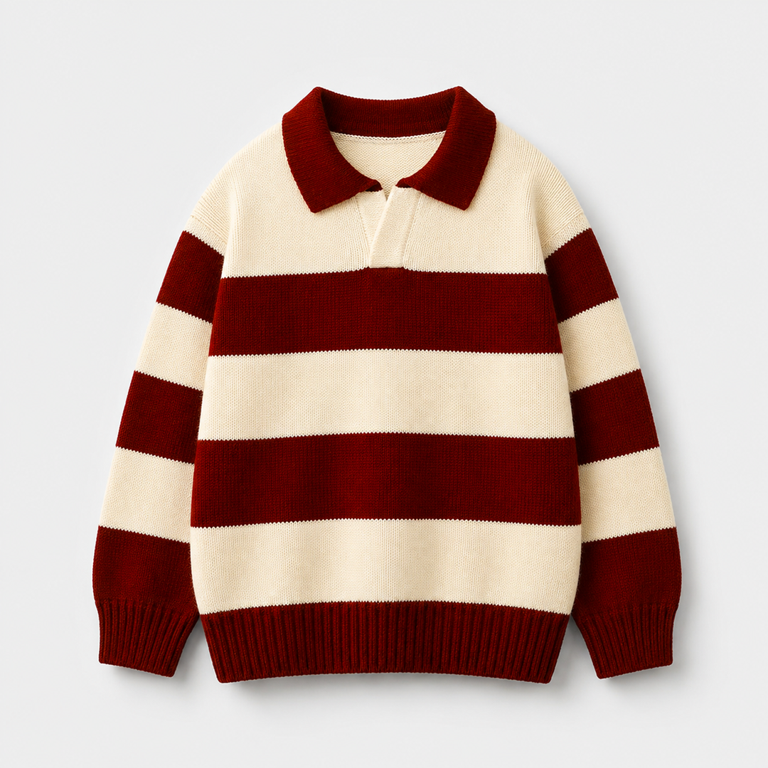 Boys Acrylic Sweater Team 36 - Stripes