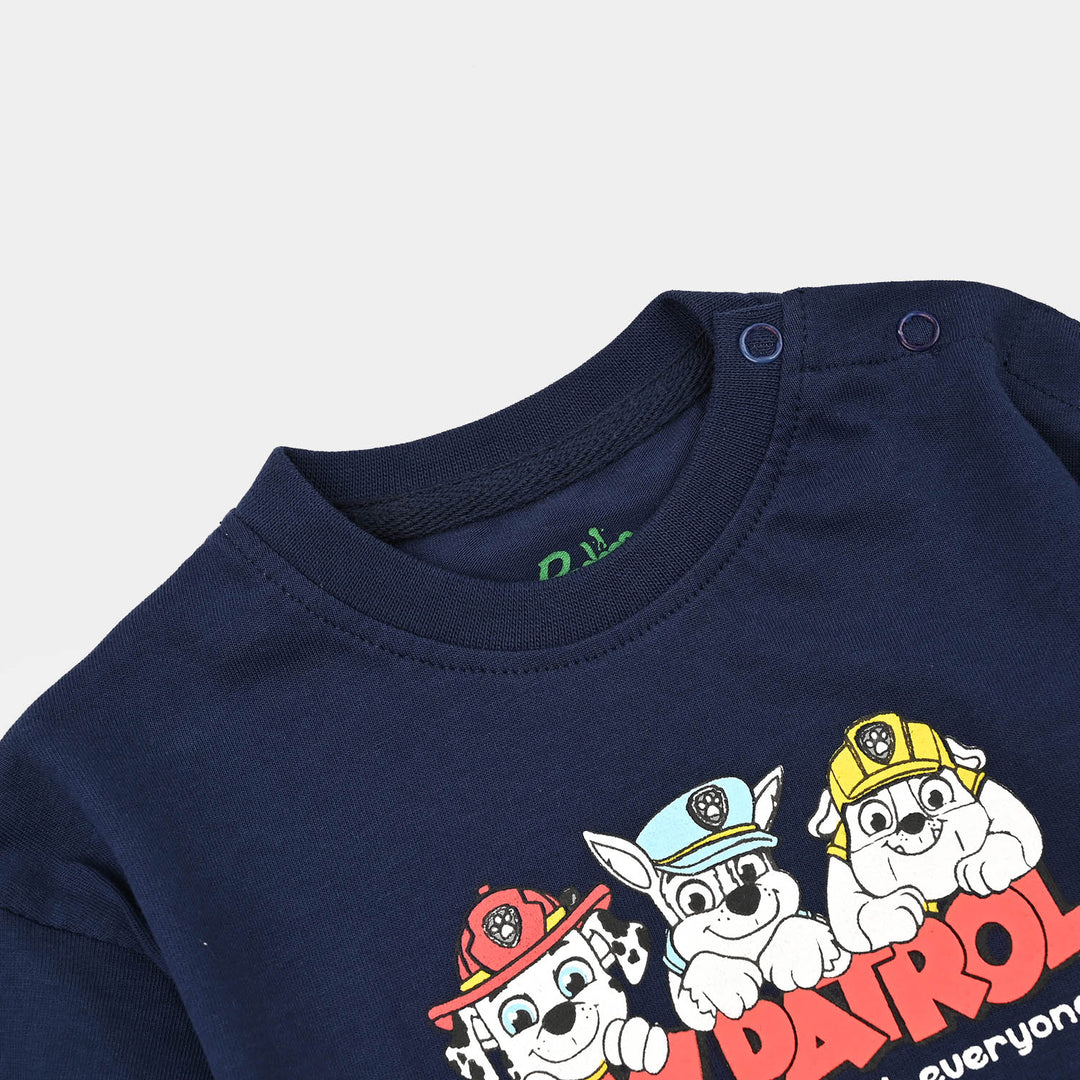 Infant Boys Cotton Jersey T-Shirt H/S Character-NAVY