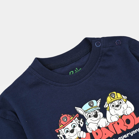 Infant Boys Cotton Jersey T-Shirt H/S Character-NAVY