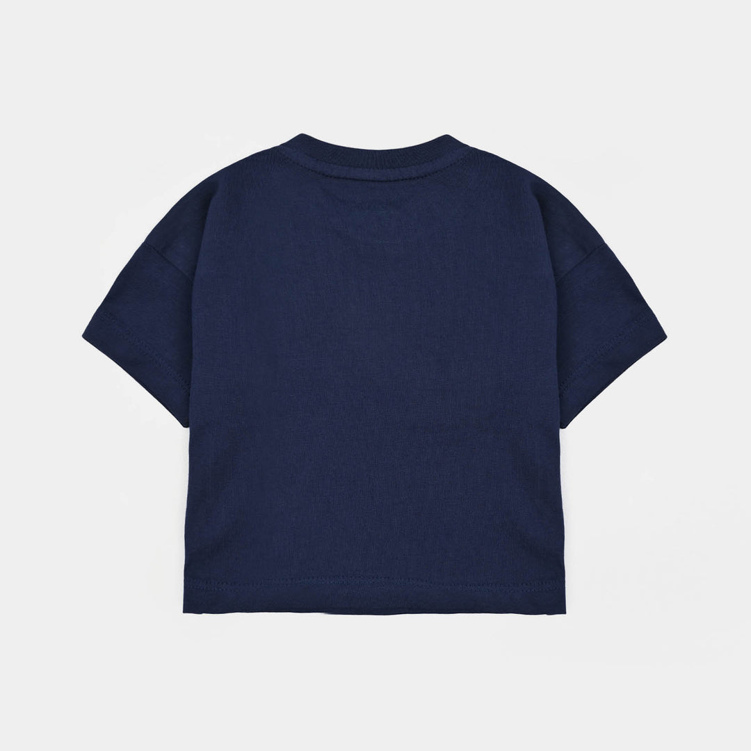 Infant Boys Cotton Jersey T-Shirt H/S Character-NAVY
