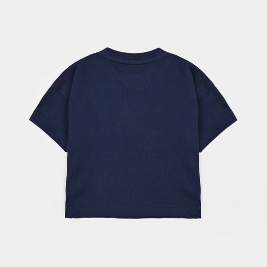 Infant Boys Cotton Jersey T-Shirt H/S Character-NAVY