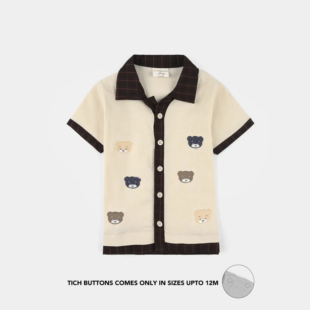 Infant Boys Jersey/Terry 2Pc Suit - Brown