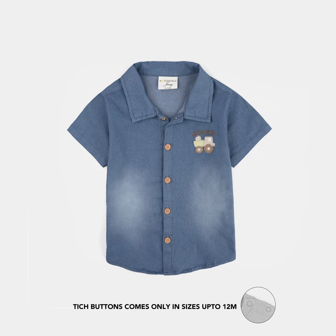 Infant Boys Jersey/Terry 3Pc Suit - Blue