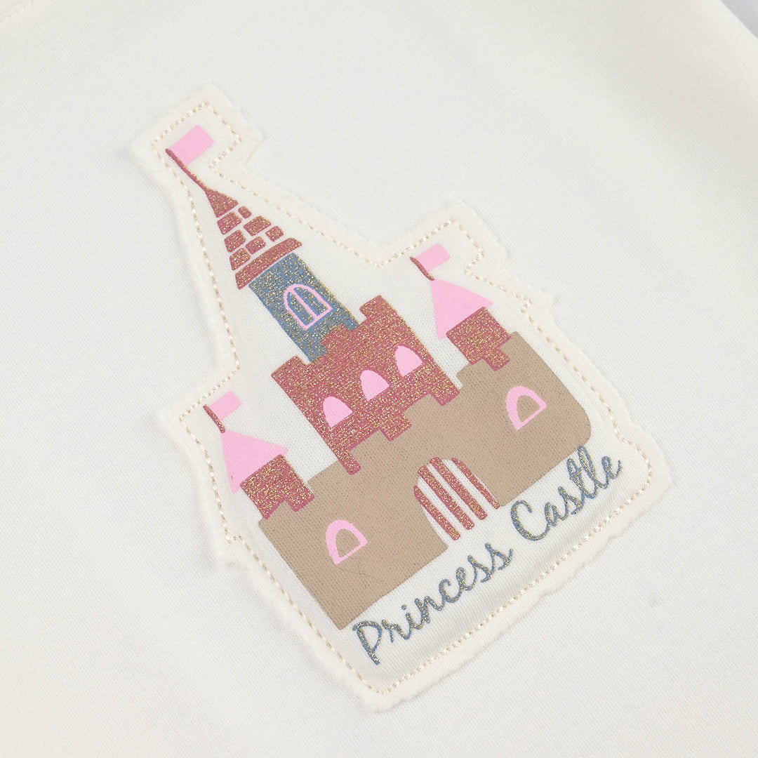 Infant Girls Jersey/Terry 2Pc Suit 287-090-WHITE